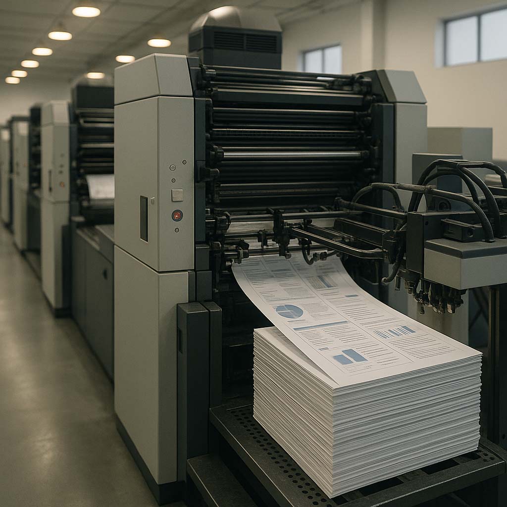 چاپ سازمانی امن و سریع؛ تضمین کیفیت با چاپ افست برای شرکت های بزرگ