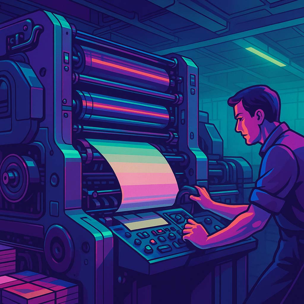 چاپ صنعتی با چاپ افست: چه زمانی باید به آن روی بیاوریم؟