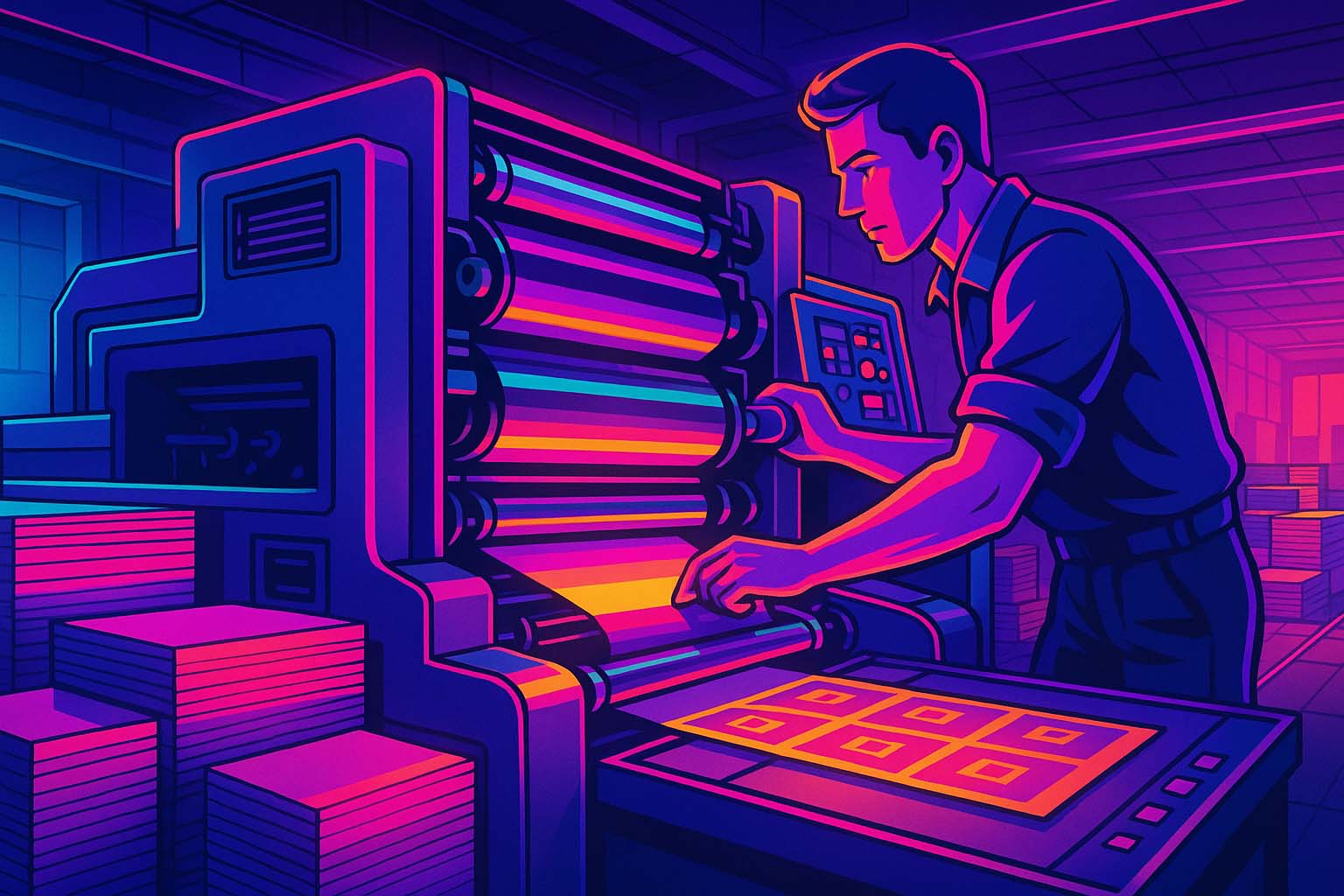 چاپ تیراژ بالا برای شرکت‌های تولیدی: چگونه قیمت را کاهش دهیم؟